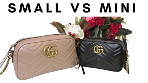 dimensions gucci leather marmont|Gucci Marmont small vs mini.